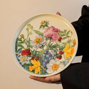 Garden Theme Decorative Ceramic Plate